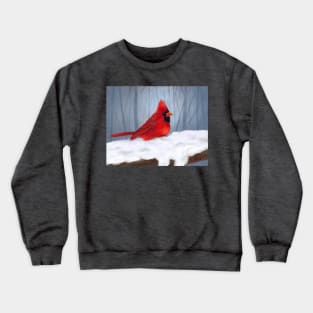 Cardinal in the Snow Crewneck Sweatshirt